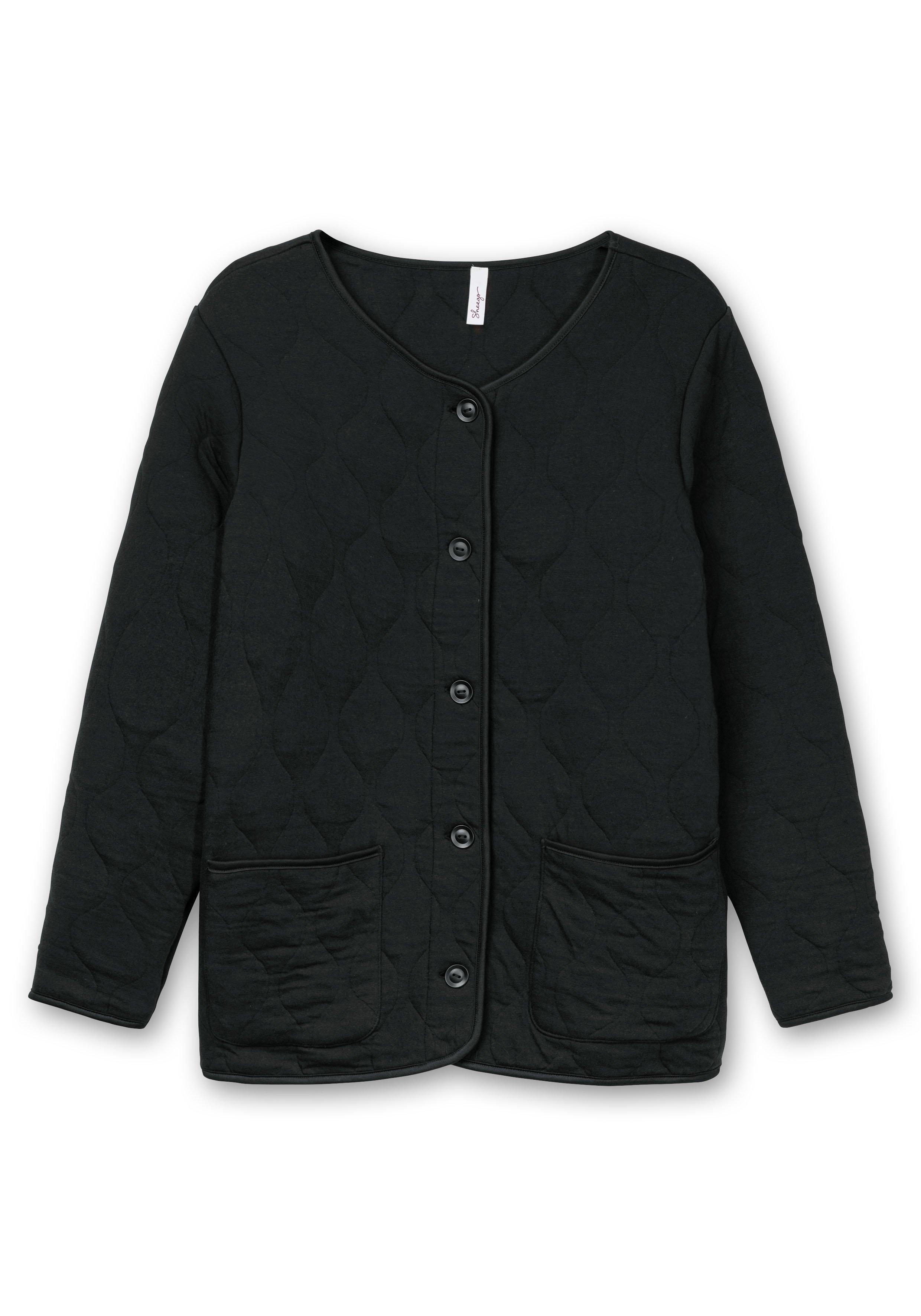 Leicht wattierte Sweatjacke mit Steppung