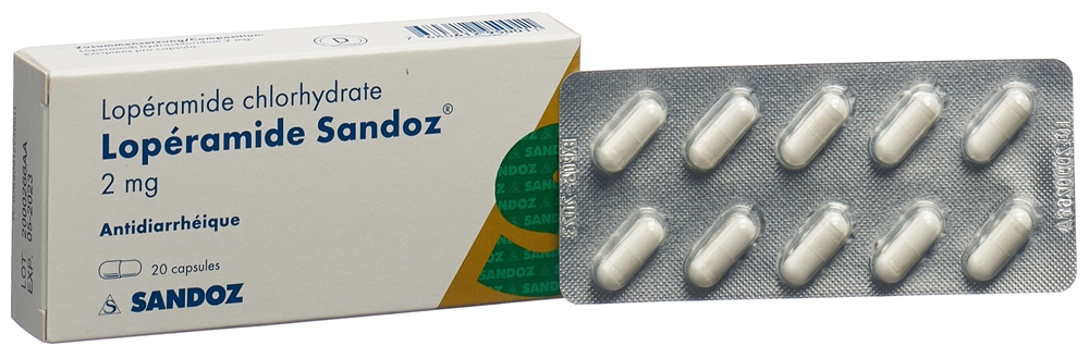 LOPERAMIDE Sandoz Kaps 2 mg Blist 20 Stk