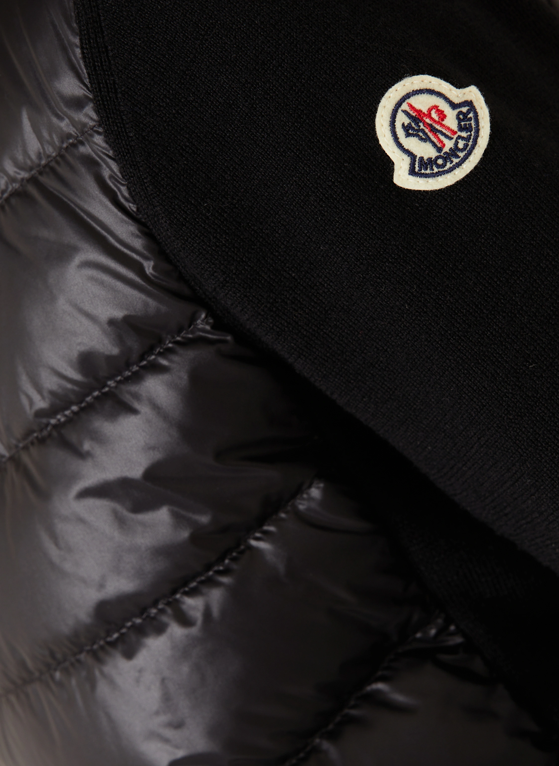 MONCLER Daunenjacke im Materialmix
