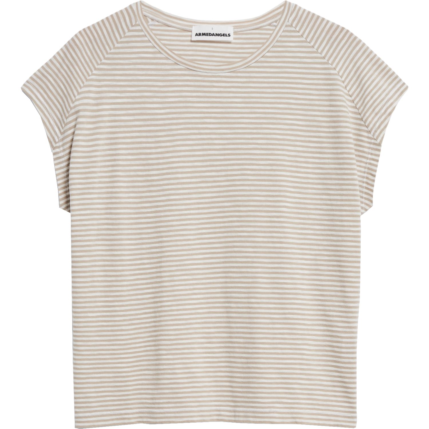 Armedangels Oneliaa Lovely Stripes T-Shirt Damen sand stone