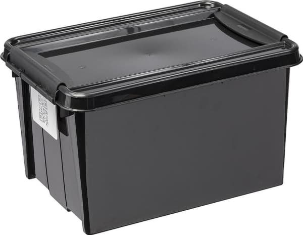 Waste bin Plast Team Container with lid PlastTeam ProBox Recycle QR 14L black