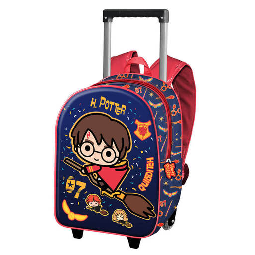 Mochila 3d Harry Potter Quadribol Infantil Pequeña Con Caro