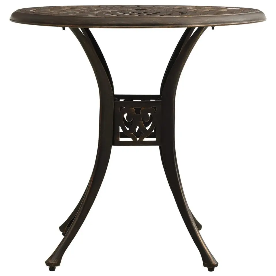 vidaXL - Bistroset - Bruin - Aluminium