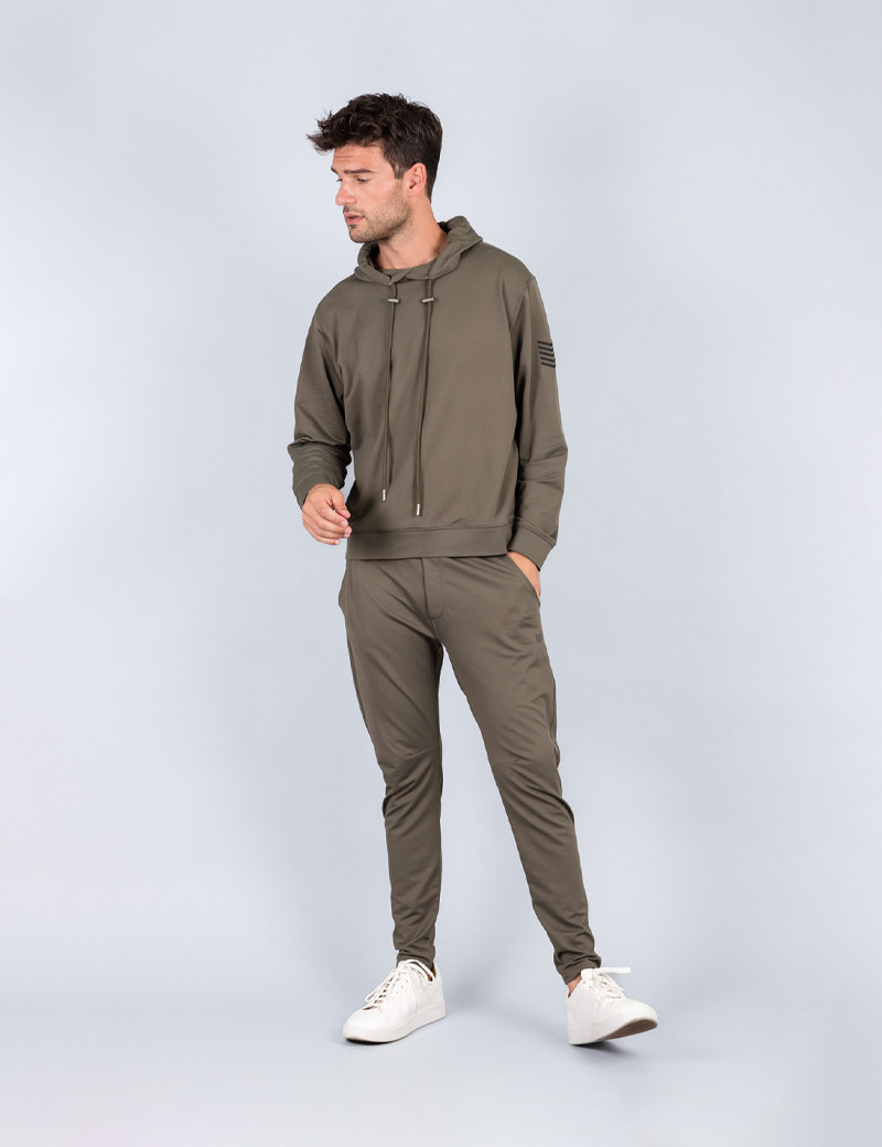 HBT SWEAT À CAPUCHE HOLLY KAKI HOMME