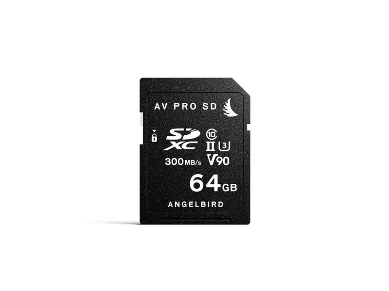 Angelbird SDXC-Karte AV Pro SD V90 Mk2 64 GB Hochauflösende 4K  Videoaufnahmen mit SDXC UHS-II V90 Speicherkarte