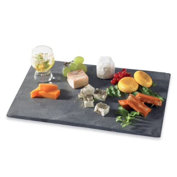 Les 4 assiettes ardoise 20x15 cm Lebrun