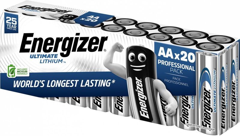 Energizer Ultimate Lithium - Wegwerpbatterij AA Mignon - 20 stuks
