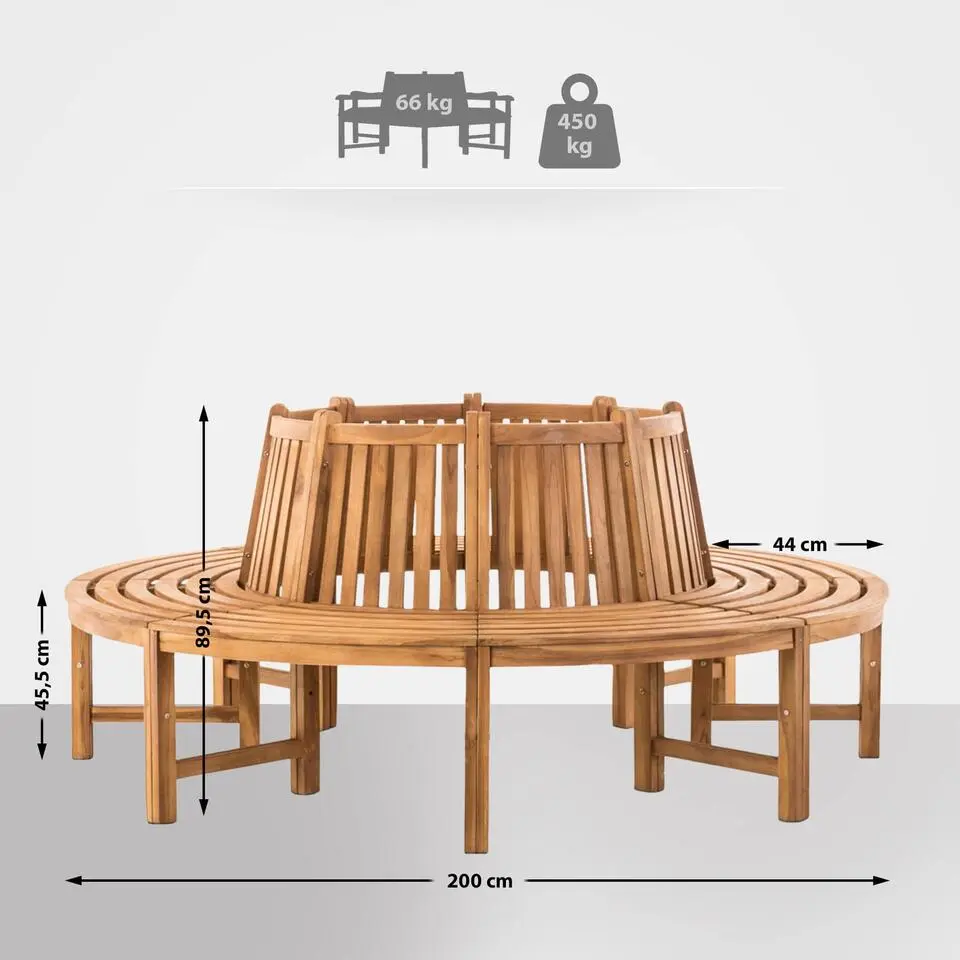 CLP Teakbank Novum 200 cm