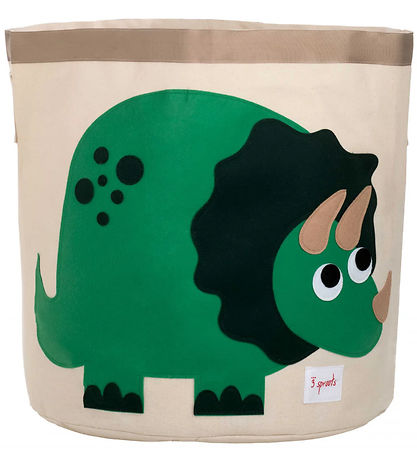 3 Sprouts Opbevaringskurv - 44,5x43 cm - Dinosaur
