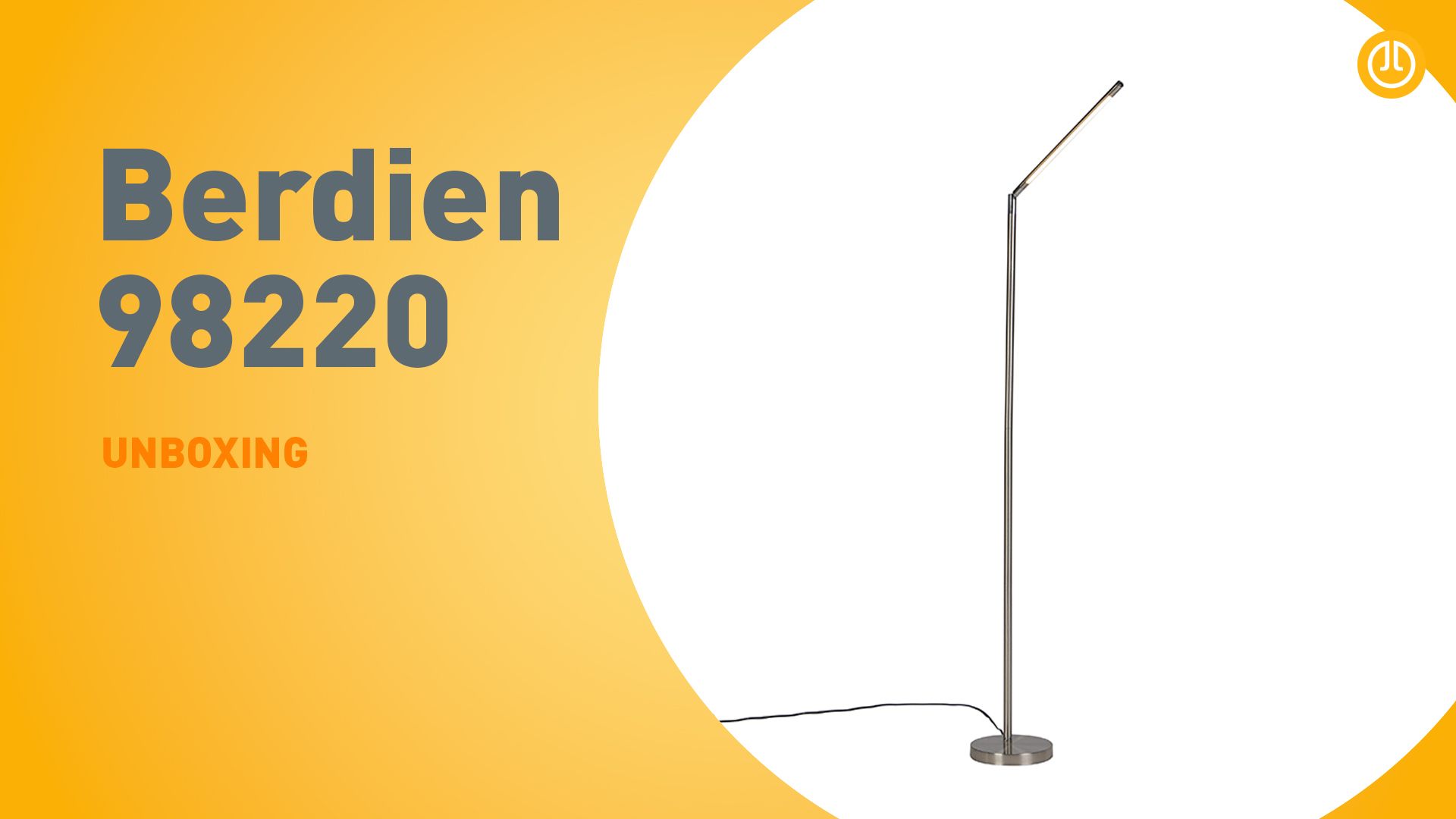 Moderne vloerlamp staal incl. LED - Berdien