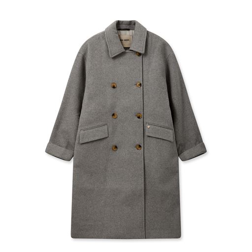 Mos Mosh Venice Uldfrakke, Grey Melange, S