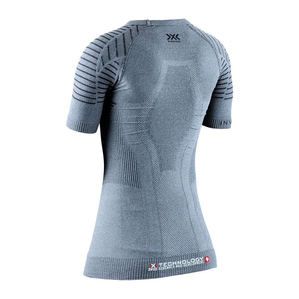 X-Bionic INVENT 4.0 - Sous-couche Femme grey melange/anthracite