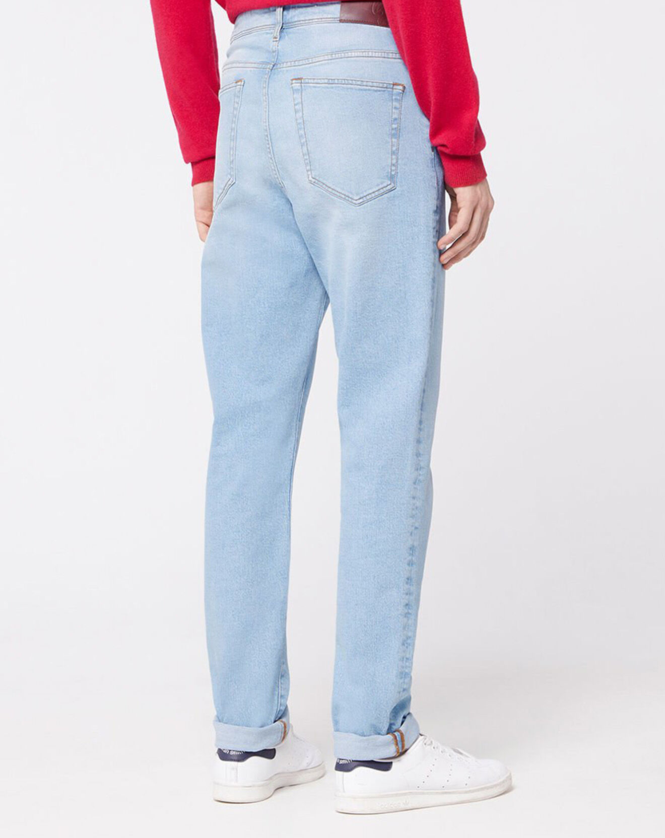 Galeries Lafayette Jean Regular Fit Mibleach Bleach bleu ciel