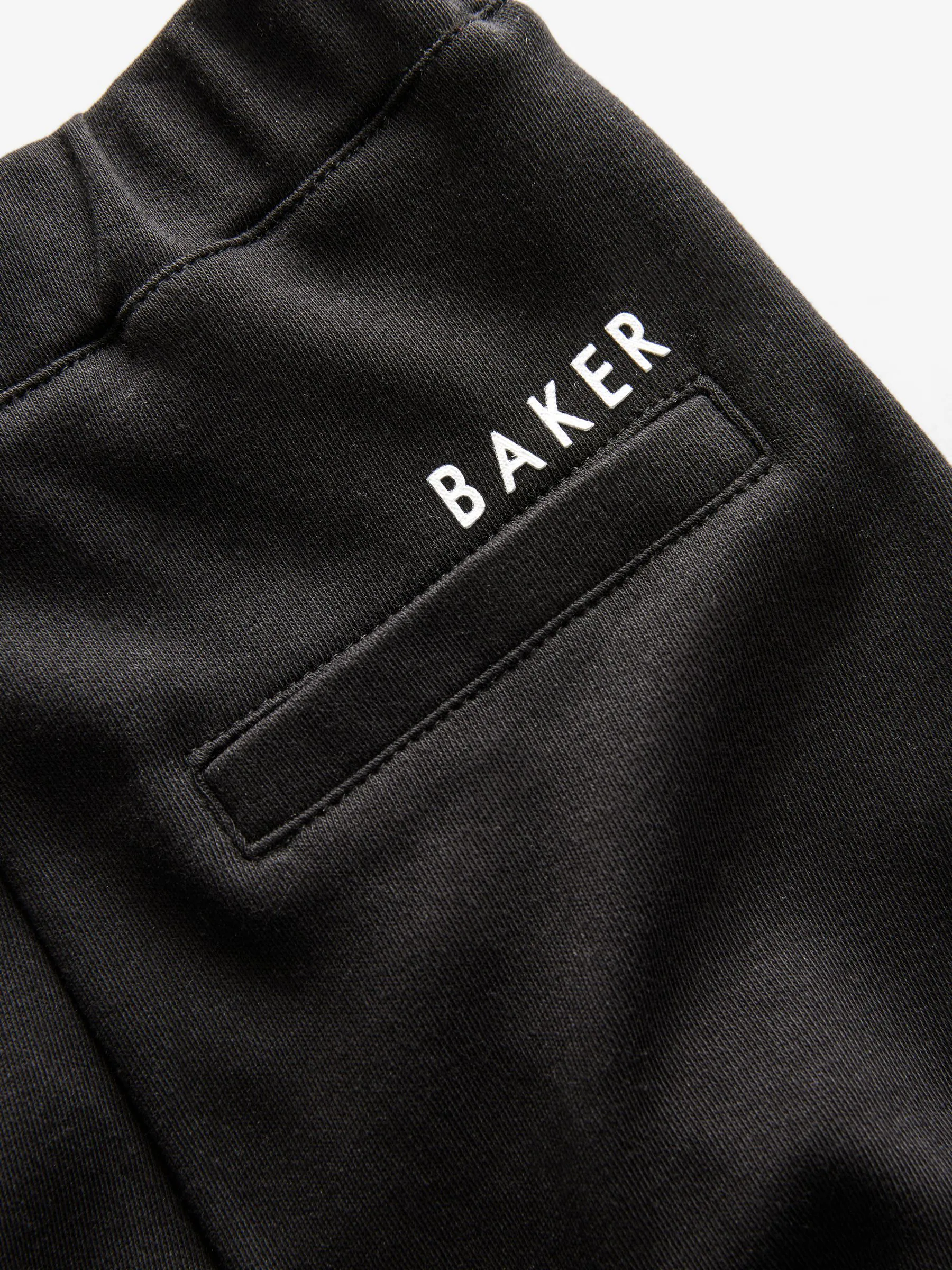 Pastelgeel - Baker by Ted Baker set van 100% katoenen poloshirt en broek met textuur