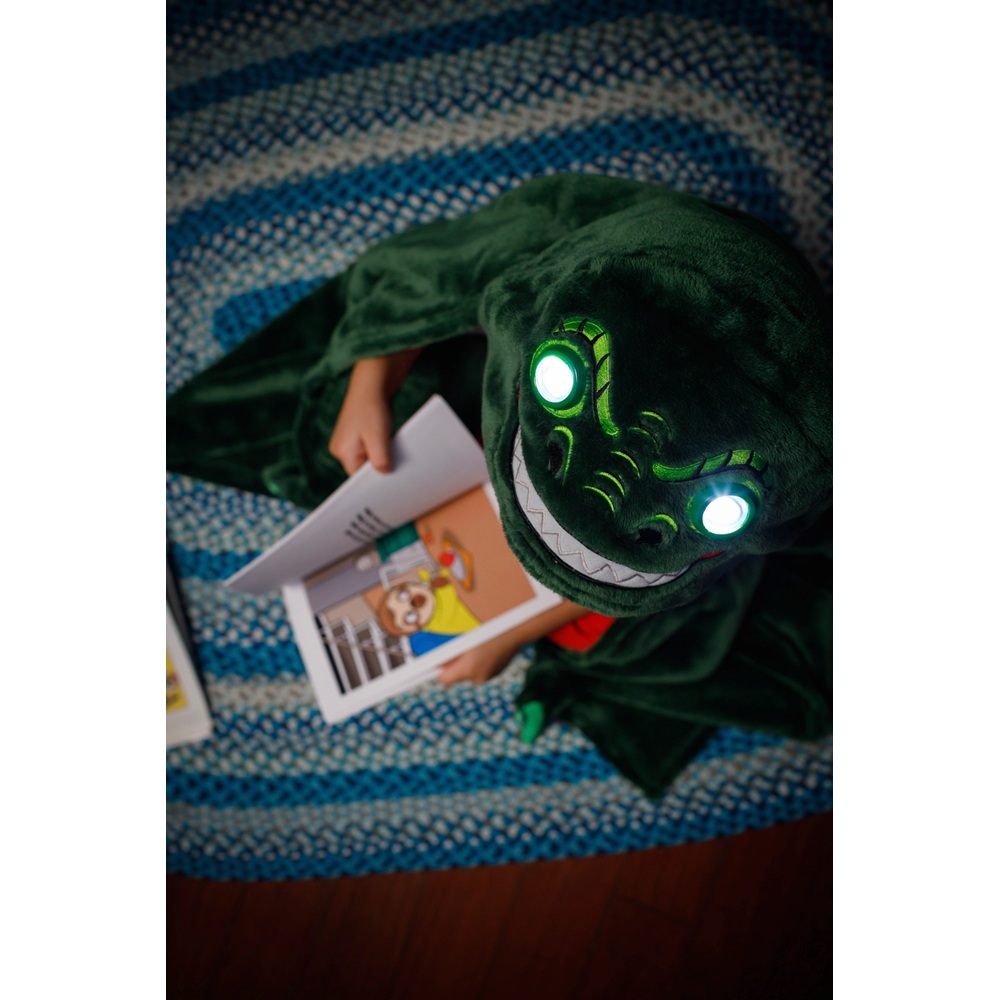 Leuchtdecke mit LED-Augen und Dinosaurier-Motiv