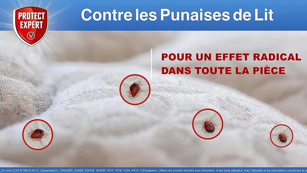 Lot de 4 2 fumigènes anti punaises de lit | 10g | sans dépôts visibles