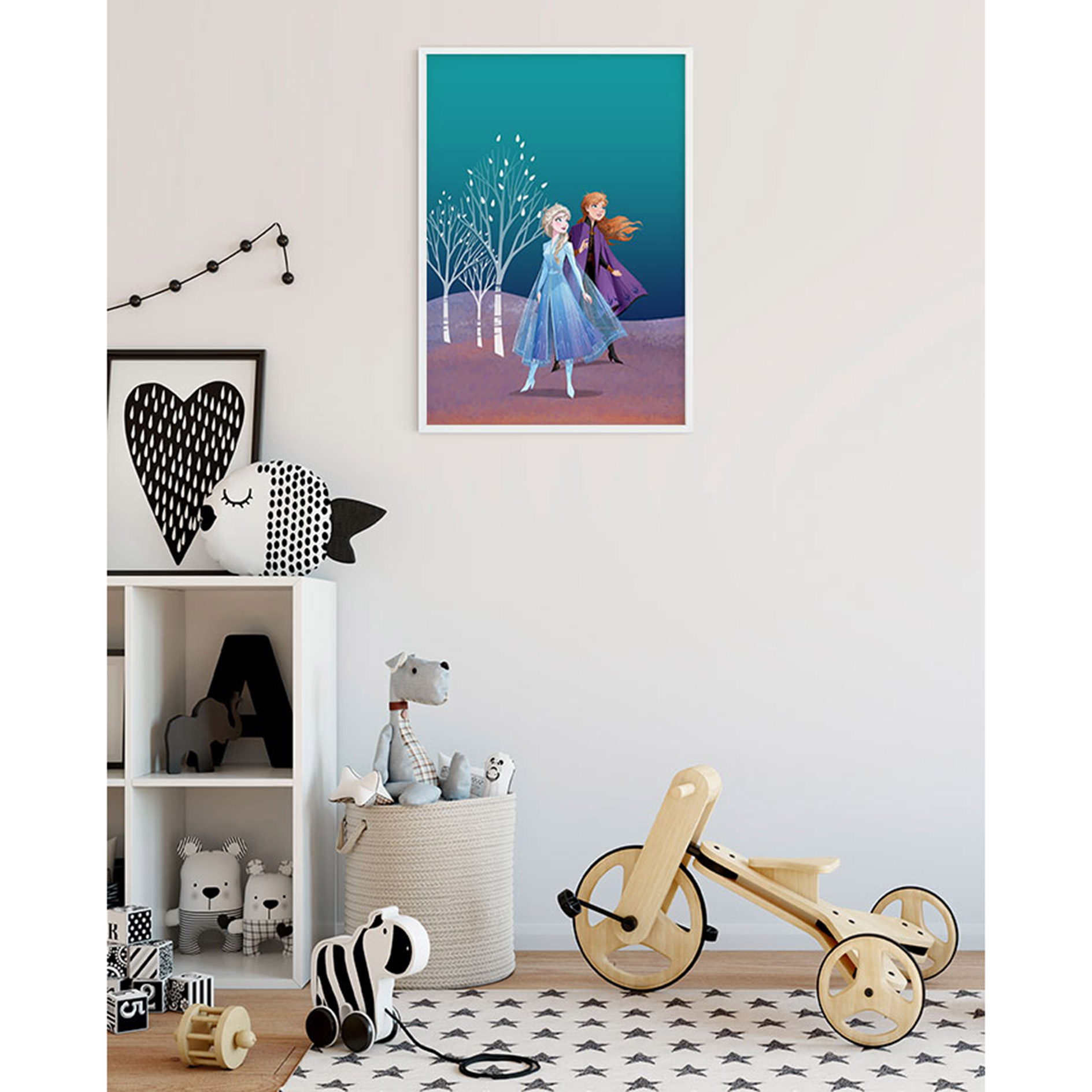 Wandbild FROZEN SISTERS - bunt - 50x70 cm