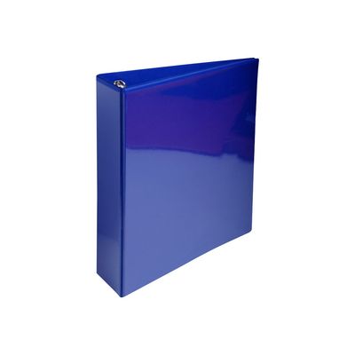 Exacompta Kreacover - Classeur à anneaux personnalisable - Dos 86 mm - A4 Maxi - bleu - 3 pochettes extérieures