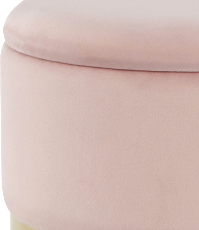 Kayoom Stauraumhocker »Hocker Zora 125 2er-Set, samtweicher Stoffbezug,runde elegante Form« Set, 2 Stk. tlg. edles Design mit Metallring, gepolstert, mit Stauraum