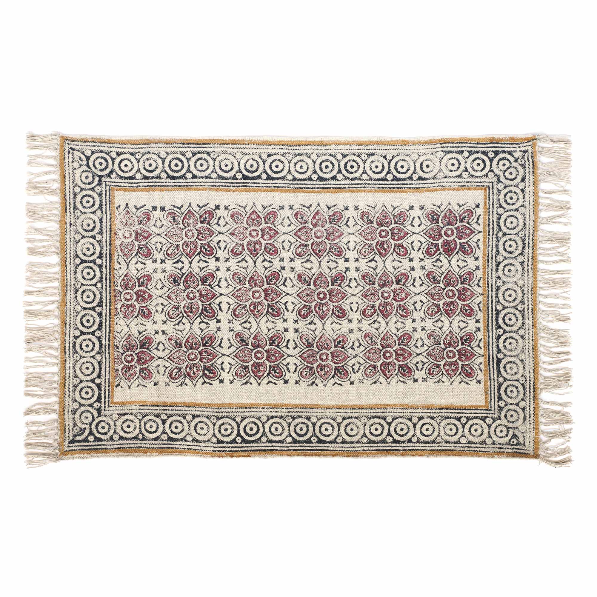 Mini-Rug 'Amal', handbedruckt, B 90 cm, L 60 cm von fischer's lagerhaus