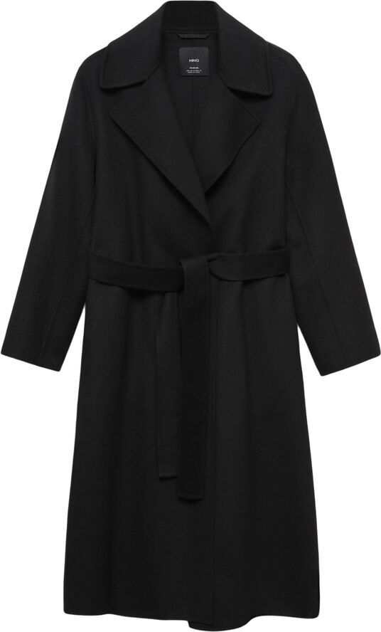 MANGO Belt suit blazer Black