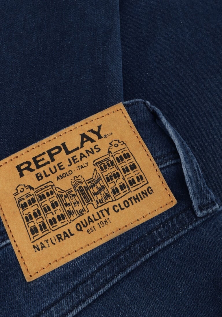 REPLAY blauwe replay slim fit jeans anbass pants