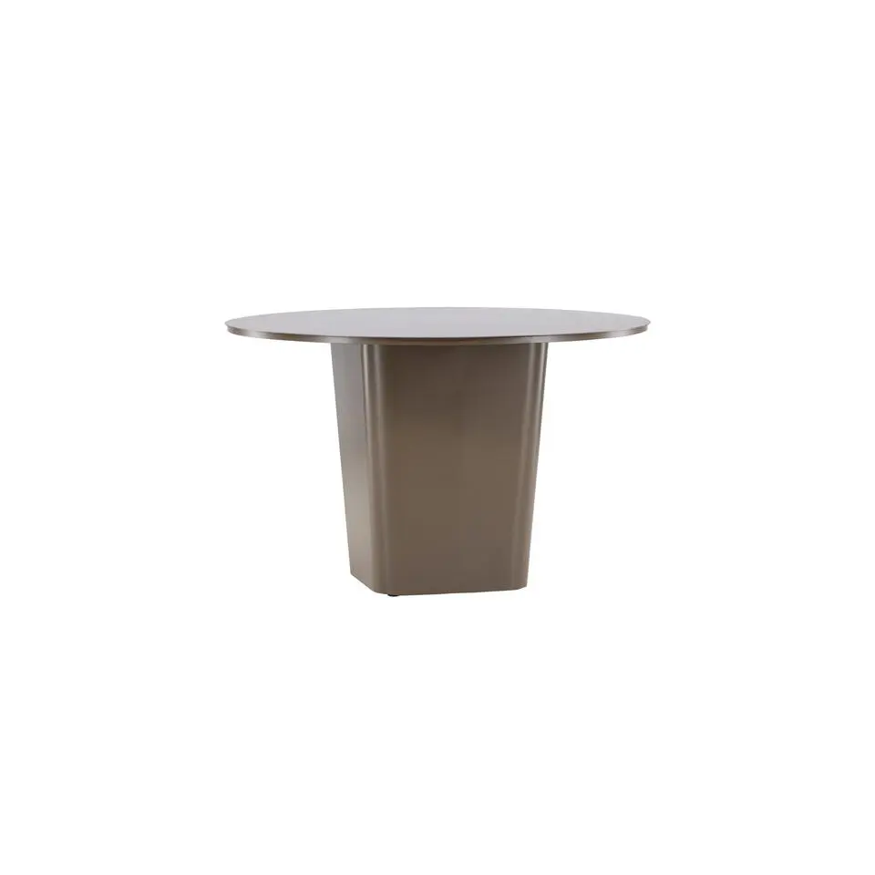 Tuintafel Bruin Metaal - Ø120x75cm - Santa