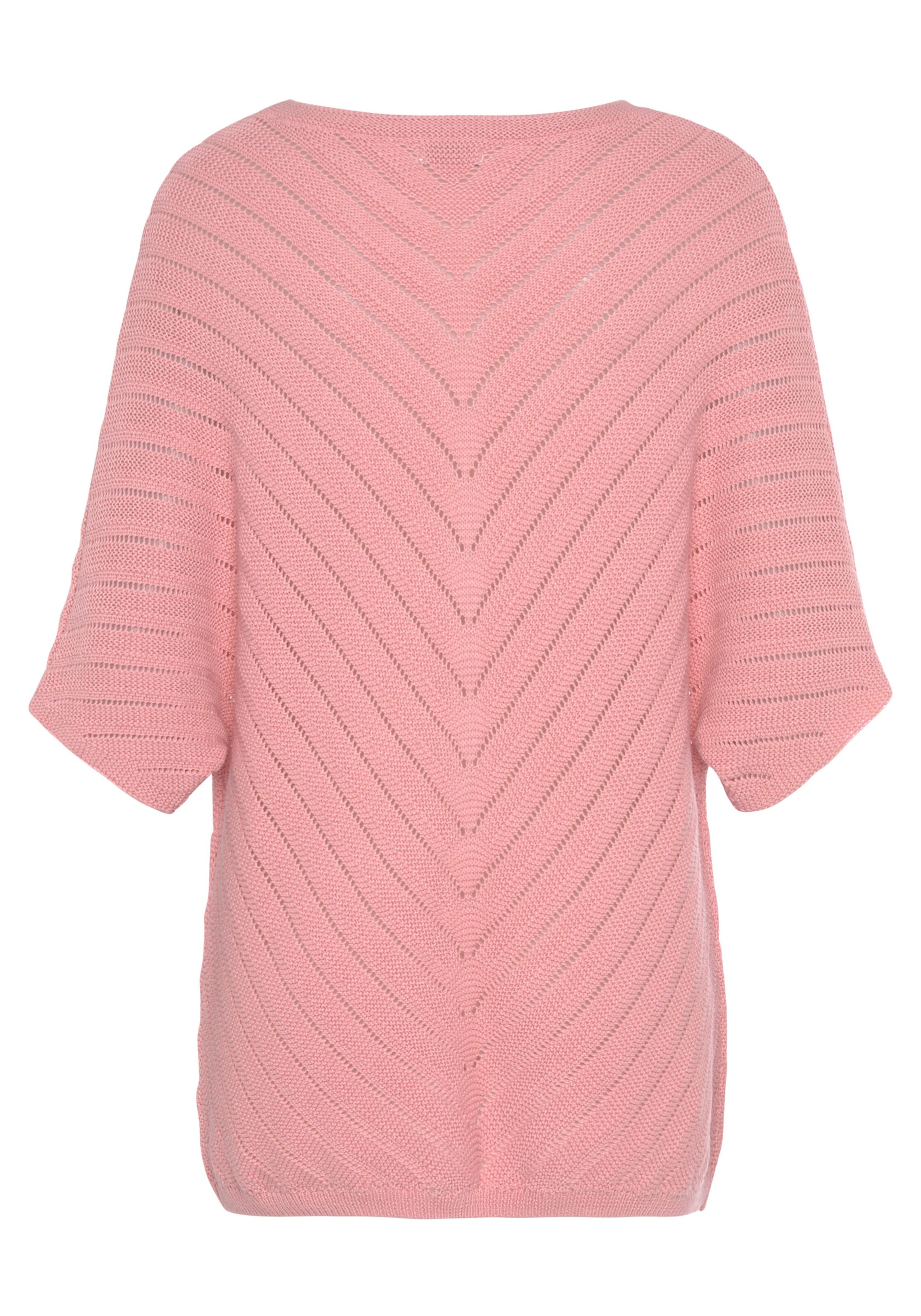 LASCANA Ajourpullover in mauve