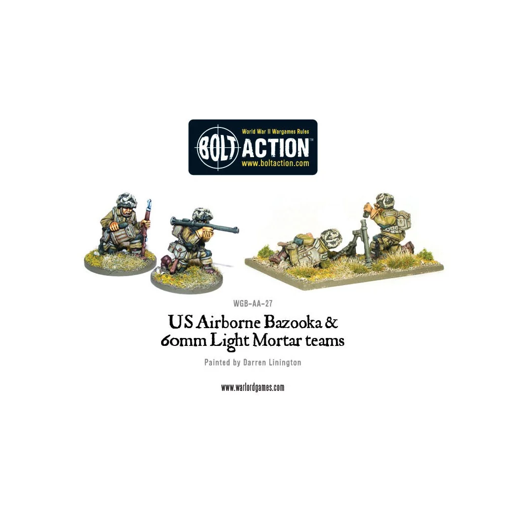 Bolt Action - US Airborne Bazooka and 60mm light mortar teams
