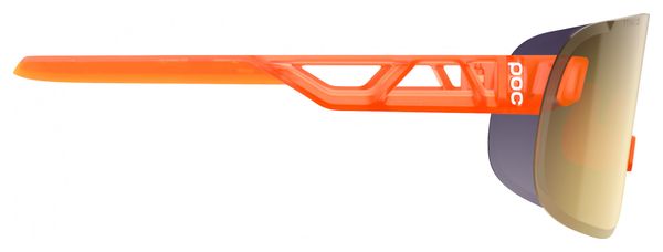 Lunettes Poc Elicit Orange Fluo Translucent Violet/Gold Mirror