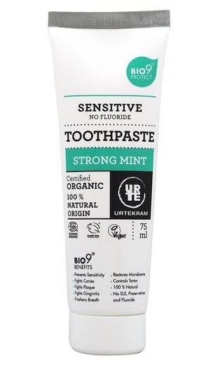 Urtekram Tandpasta Strong Mint Sensitive 75ml