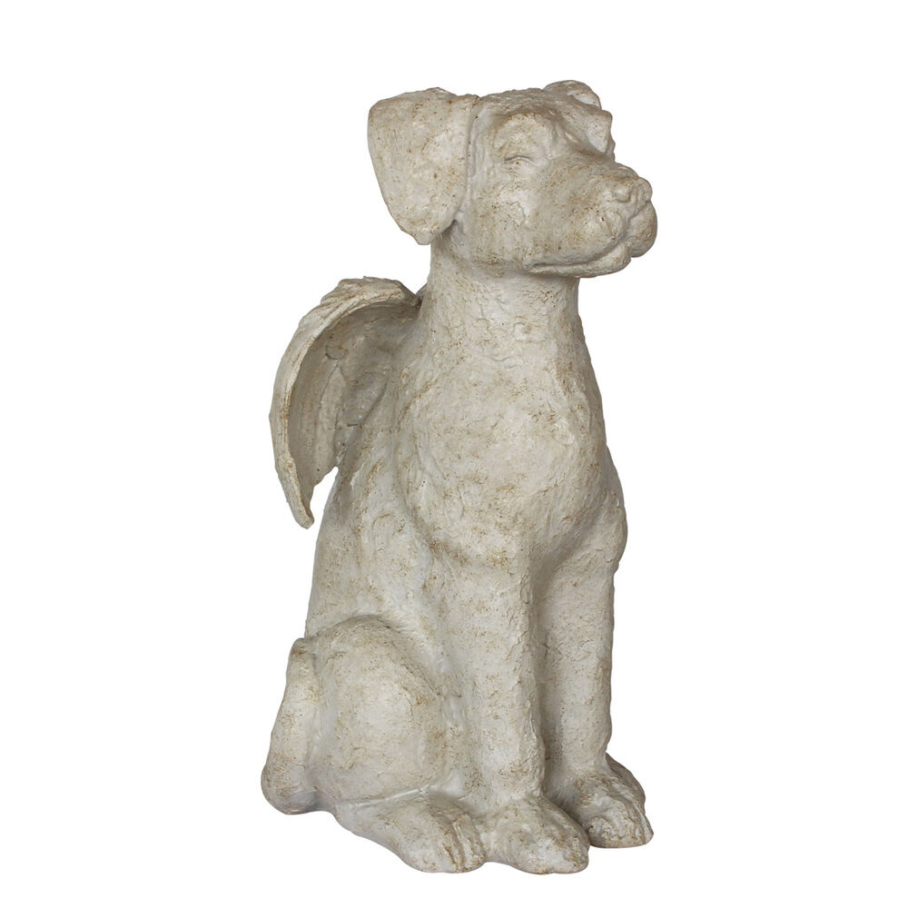 Happy-House - Beeld Hond - Herdenken - beige - Large