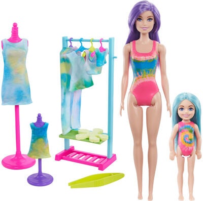 Barbie Color Reveal Lekesett Tie Dye Fashion Maker