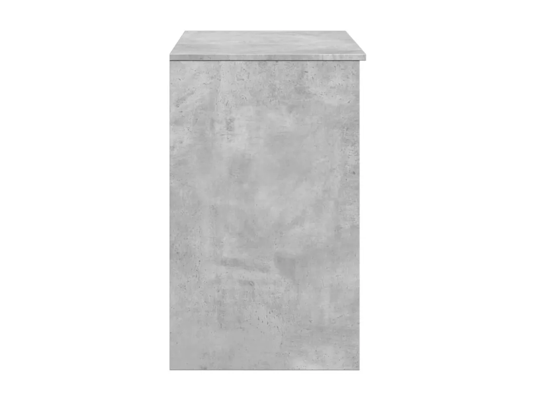 Coiffeuse avec miroir gris béton 73x46,5x120 cm