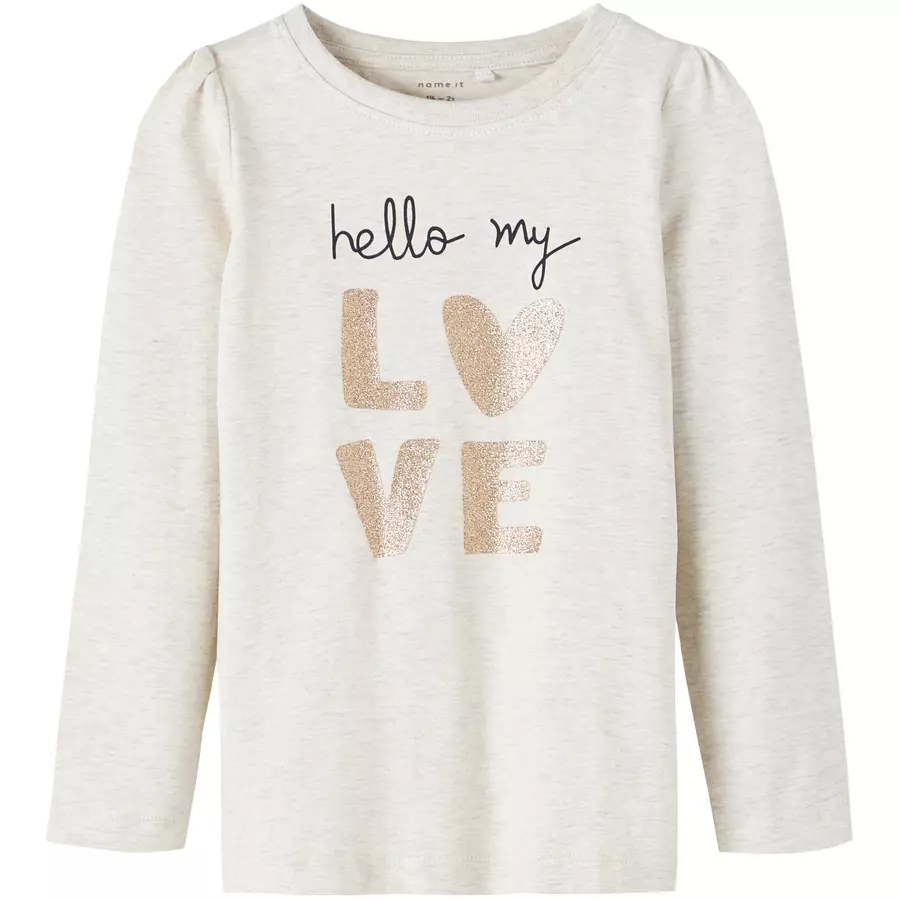 name it Langarmshirt Nmfbridget Peyote Melange