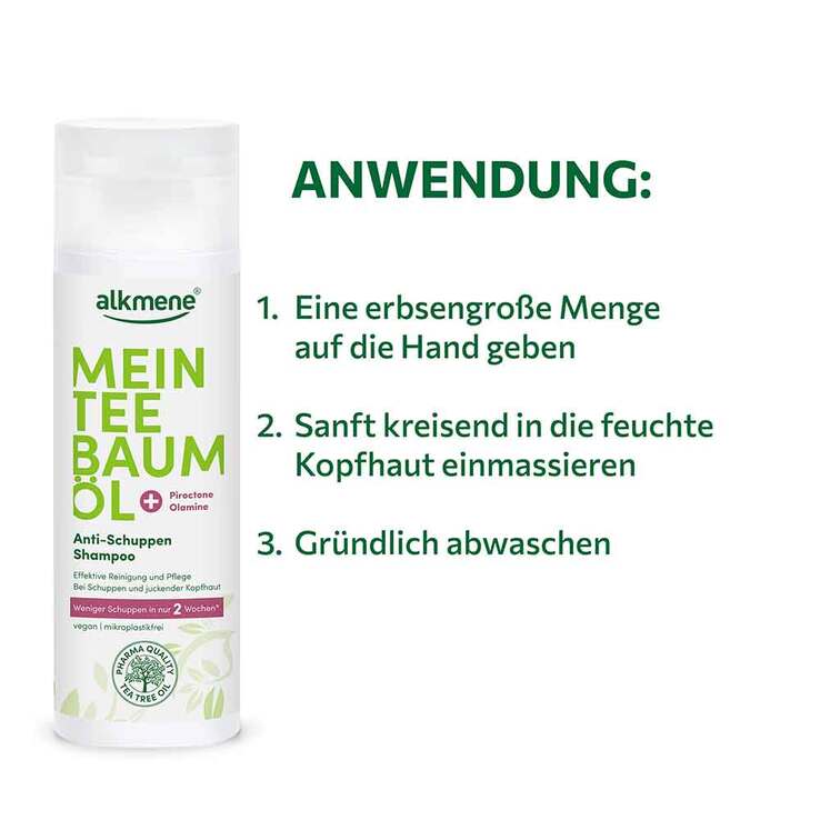 Alkmene Mein Teebaumöl Anti-Schuppen Shampoo, 200 ml