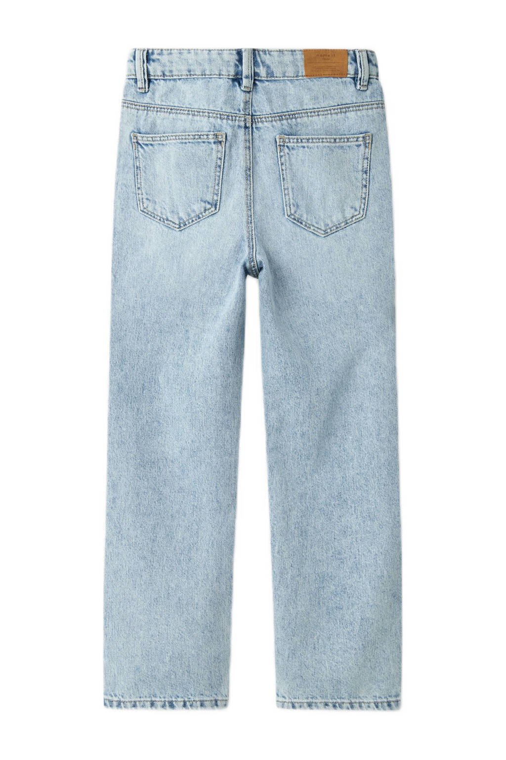 NAME IT straight regular waist light blue bleached