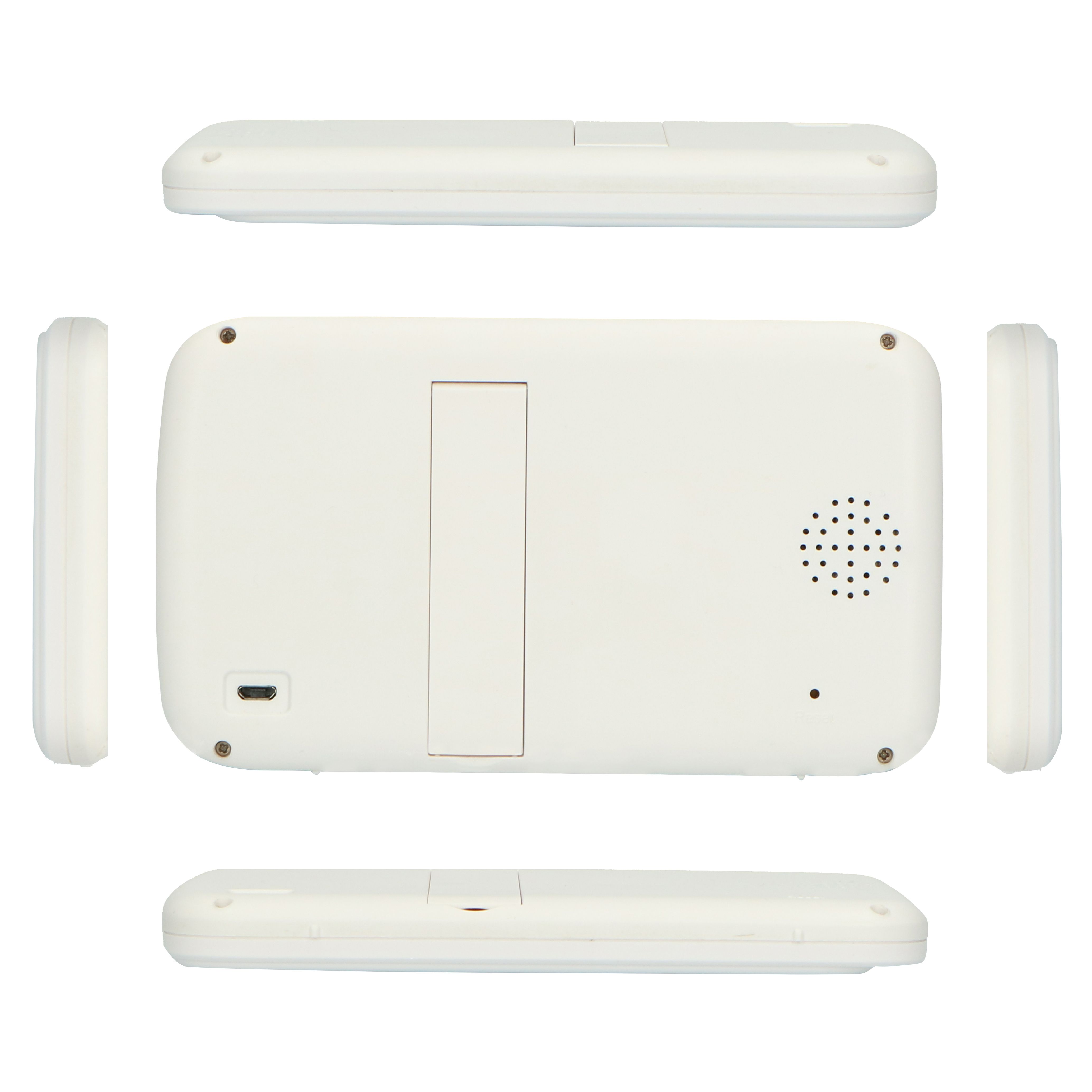 ALECTO Video Babyphone Weiß mit 5 Zoll Farbdisplay Gegensprechfunktion bis 300 m