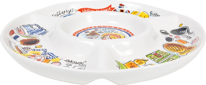 Blond Amsterdam snackschaal Hollands Glorie multi D 26 H 2,8 cm