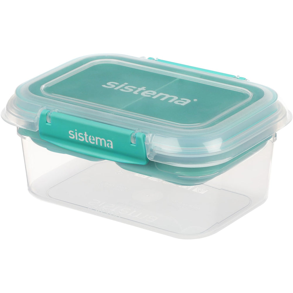 Køb Sistema Minty Teal Rectangle Stax To Go Madkasse 1L | Luksusbaby