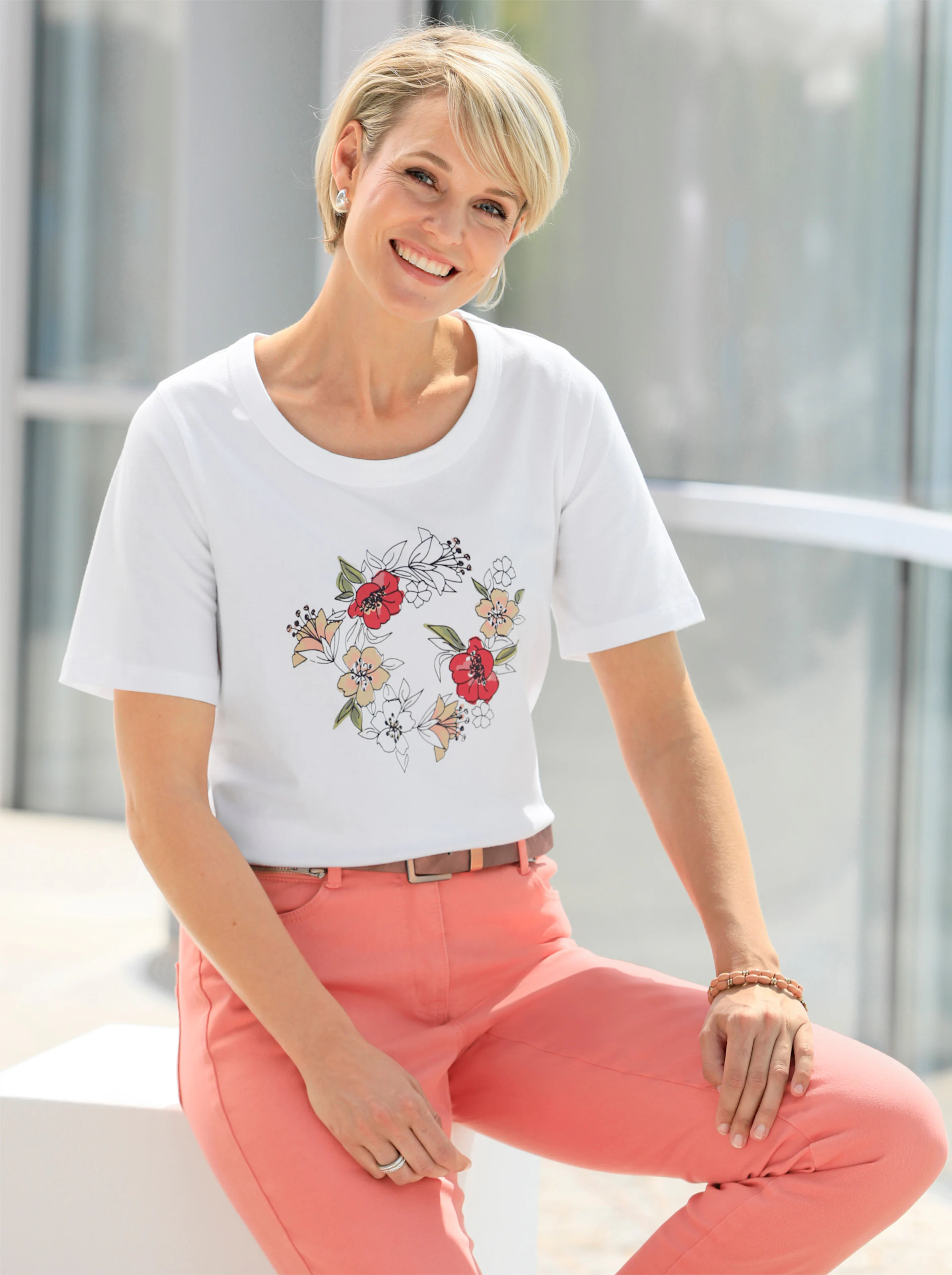 Shirt in ecru
