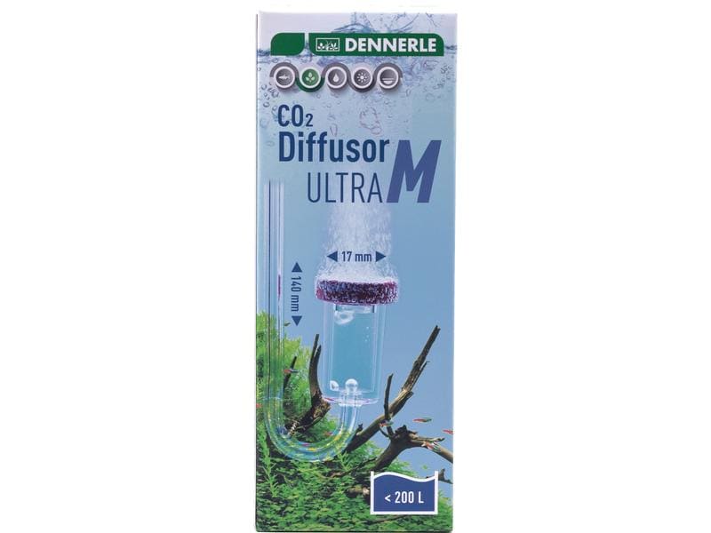 Dennerle CO2 Diffusor Ultra M, 1 Stück CO2 Zugabegerät für Süsswasser-Aquarien