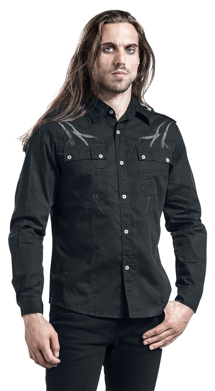 Black Tribe | Gothicana by EMP Chemise manches longues
