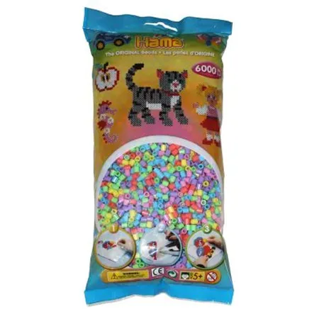 Hama Bügelperlen Midi Pastellmix, 6000 Stück