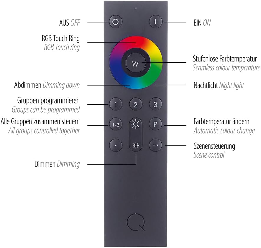 Paul Neuhaus Q-VITO LED Pendelleuchte, Works with Alexa – Smart Home, Fernbedienung CCT warmeiß – kaltweiß (59cm Messing)