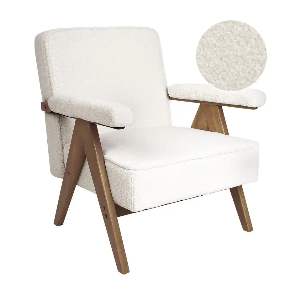 EVJE - Fauteuil - Wit - Bouclé