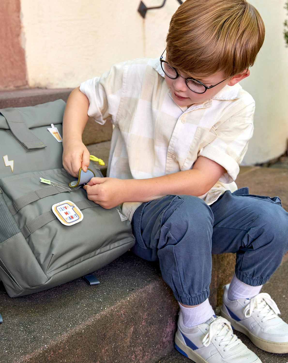 Kinderrucksack ROLLTOP (26,5x15x39) in grün