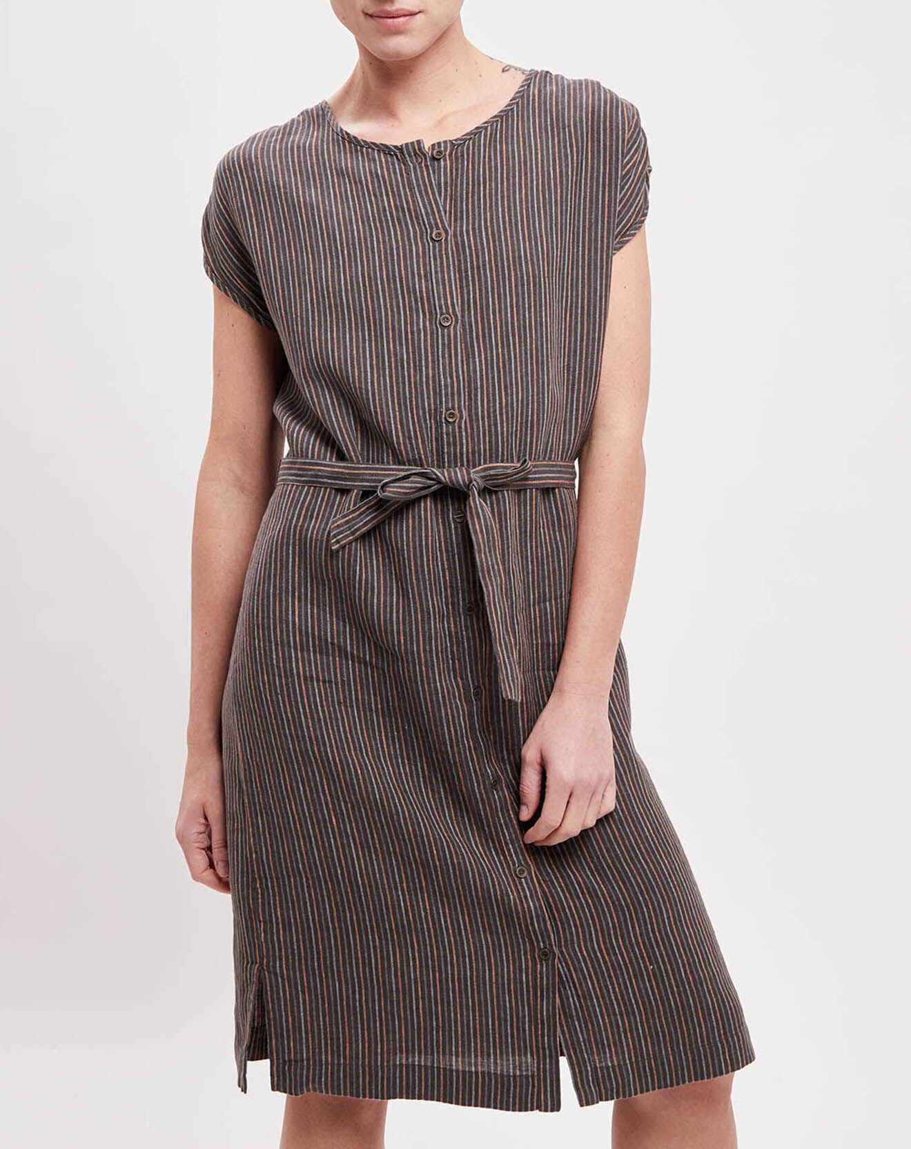Harris Wilson Robe 100% Lin Constance charcoal