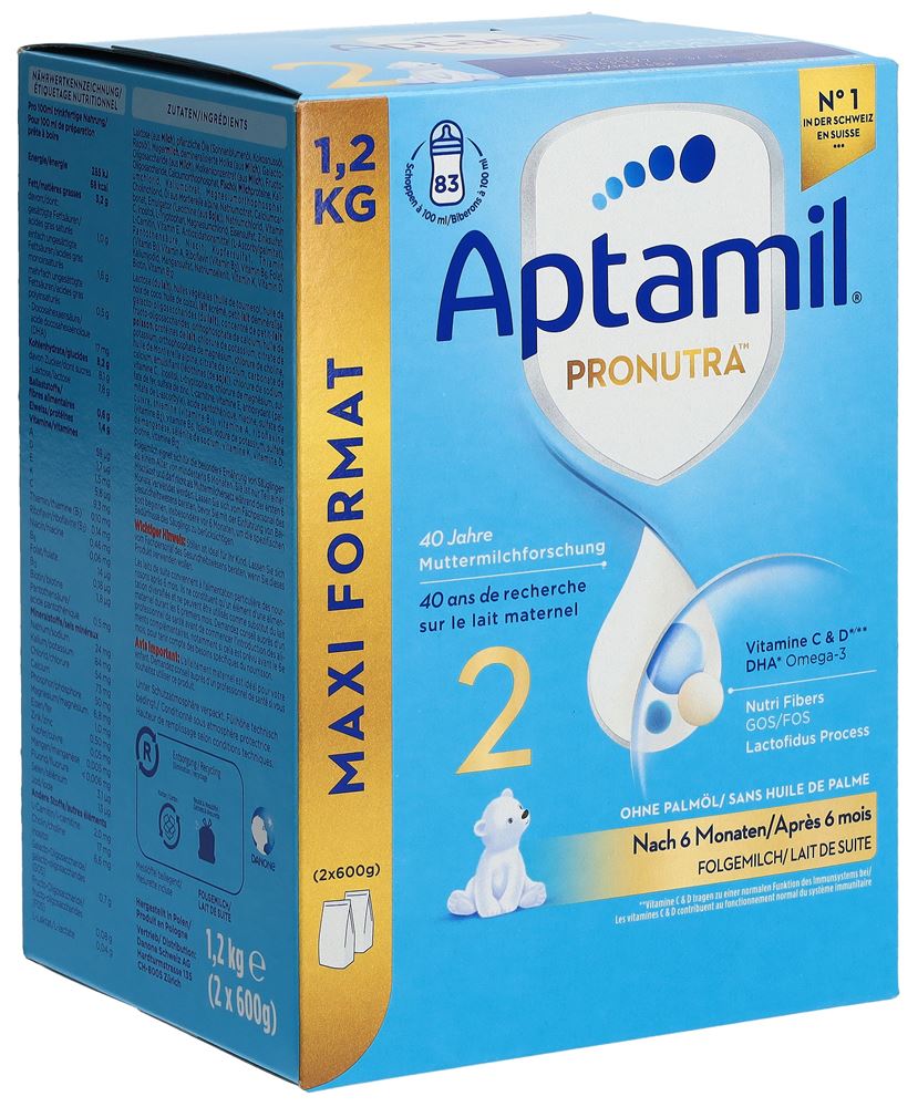 APTAMIL PRONUTRA 2 Maxi Format<br>1200 g, Dose, Pulver