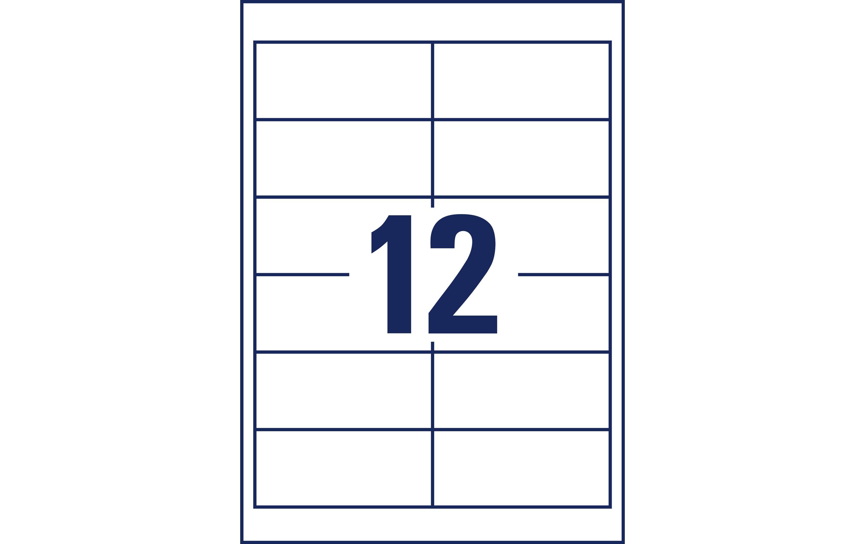 Universal-Etiketten 4781-65, 97 x 42.3 mm, 65 BlattPermanent haftende Etiketten
